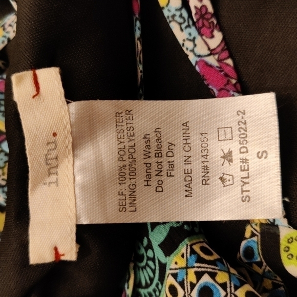 Intu Boho Shift Dress, Size Small, Strappy Back, Longer Back, Beautiful Fabric - Picture 10 of 10